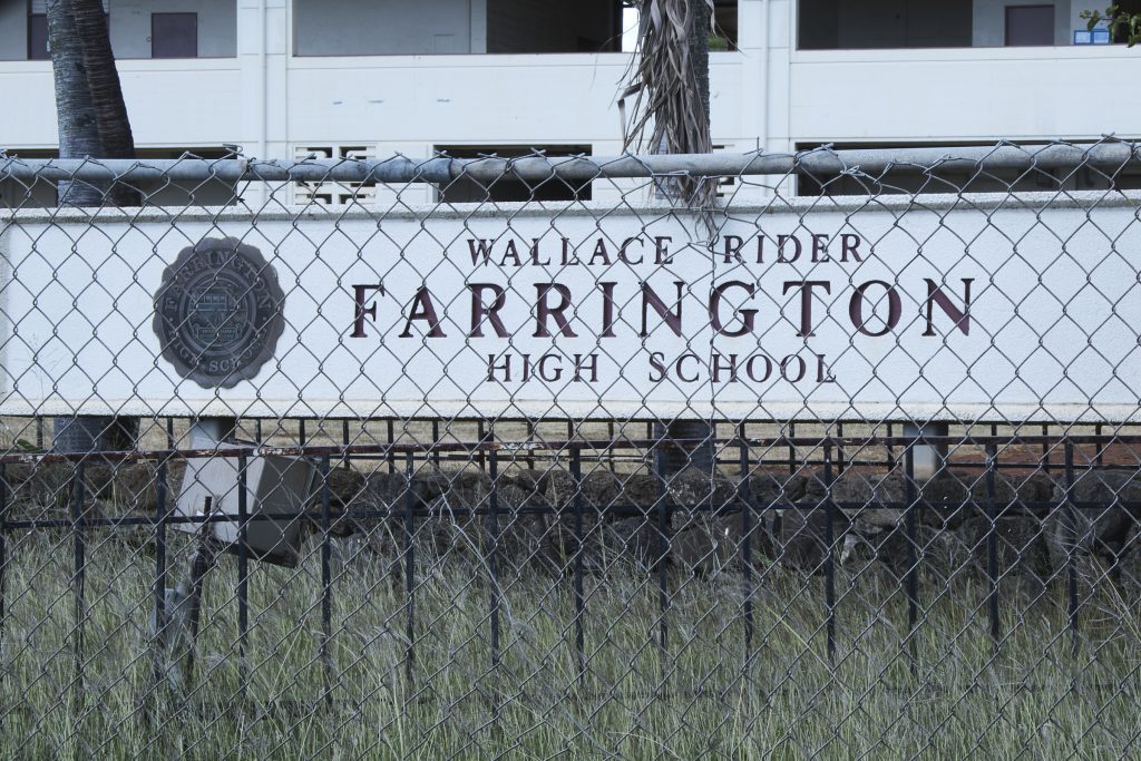 Kaiulani Murphy teachers a pre college class on using stars and the astrological signs in navigational methods to students at Farrington High School. (David Croxford/Civil Beat/2024